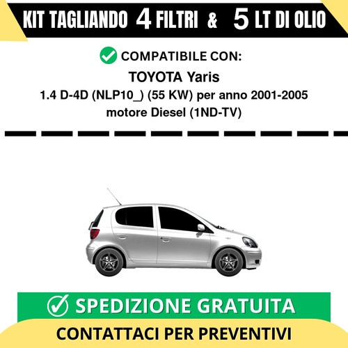 Tagliando per toyota yaris 4 - tagliando,