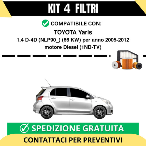 Kit filtri tagliando per - kit, 4