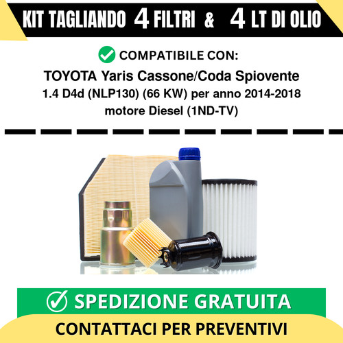 Tagliando per toyota yaris - toyota,