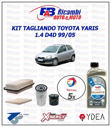 Kit tagliando toyota yaris 4 - tagliando,